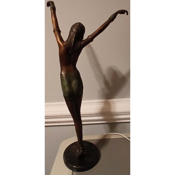 D H Chiparus Egyptian Dancer Bronze Sculpture - Picture 4 of 6